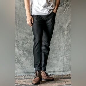 Hiroshi Kato | The Scissors Slim Tapered Jeans | Black Raw | 32